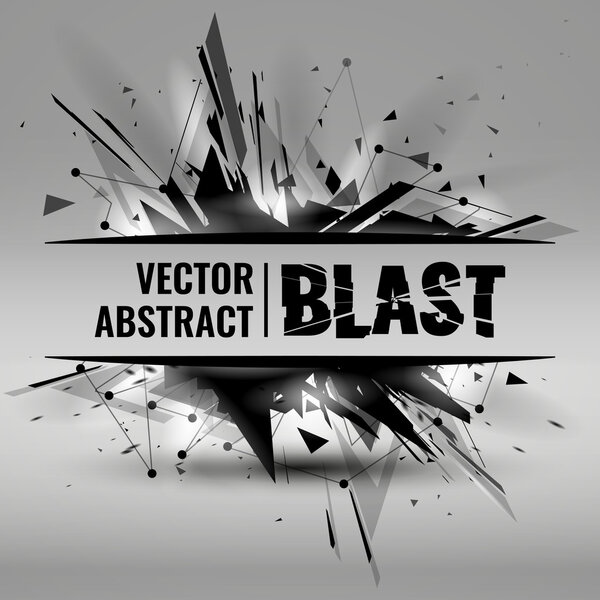 Vector illustration of an abstract explosion.