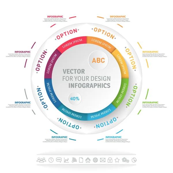 Infografic ilustrație vectorială . — Vector de stoc