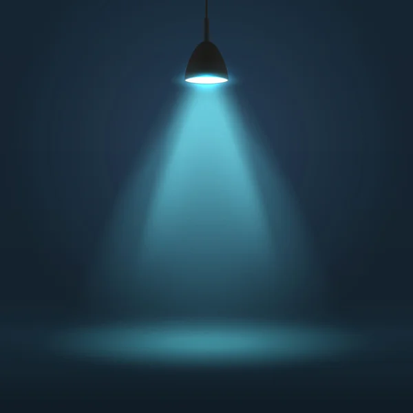 Las luces de la lámpara, la luz de la linterna . — Vector de stock