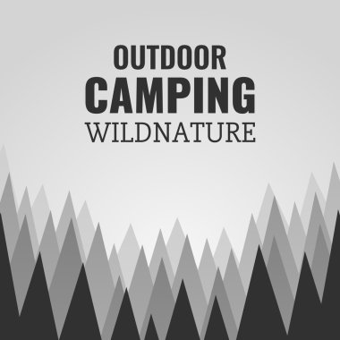 Kamp, vahşi orman ve yaban hayatı.