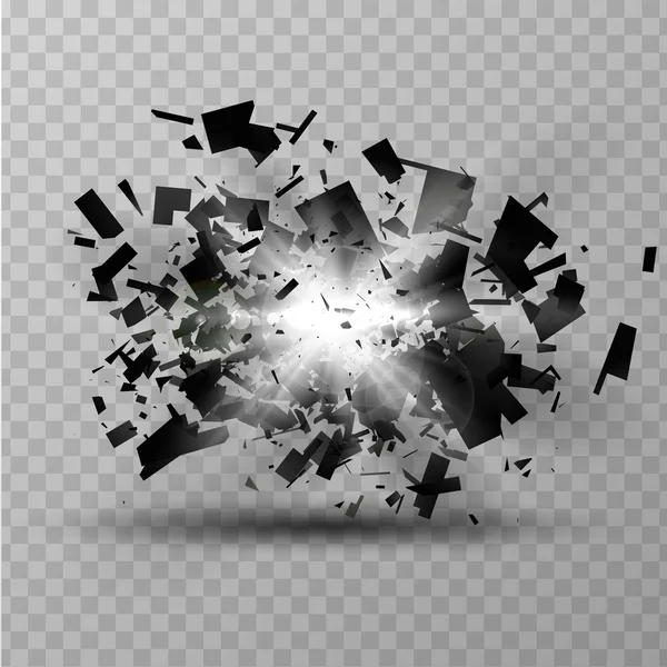 Vector illustration of an abstract explosion. — Stock Vector