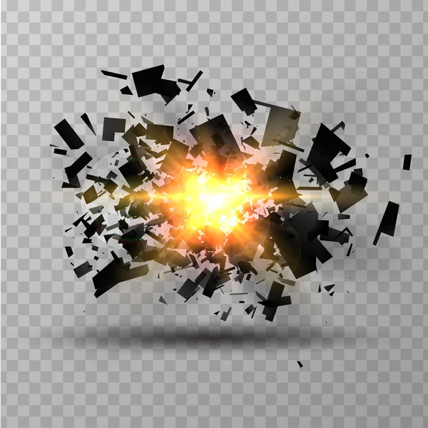 Vektorillustration af en abstrakt eksplosion . – Stock-vektor