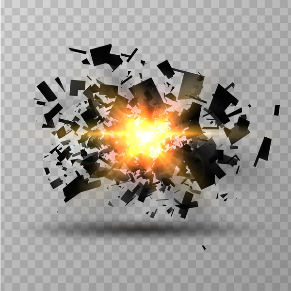 Vektor illustration av en abstrakt explosion. — Stock vektor