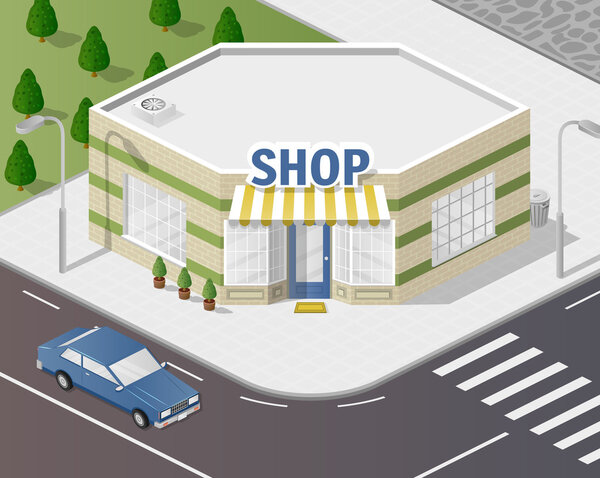 Иллюстрация магазина
.