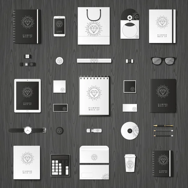 Mock up vector set. — Stock Vector