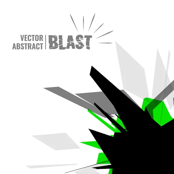 Illustration vectorielle d'une explosion abstraite . — Image vectorielle