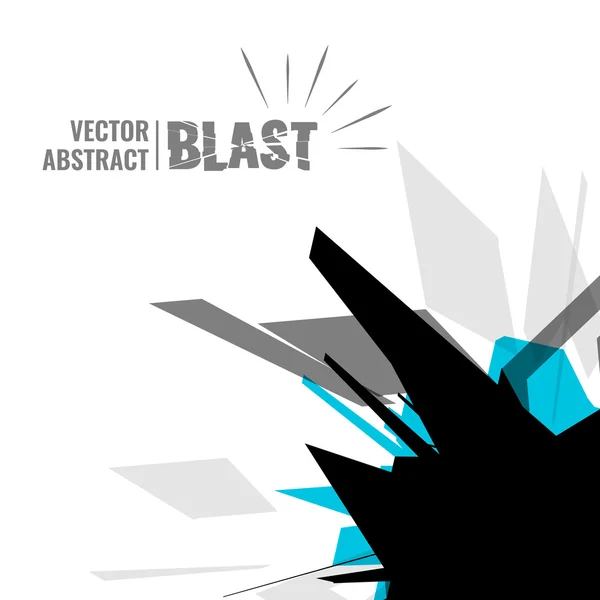 Vector illustration of an abstract explosion. — Stock Vector