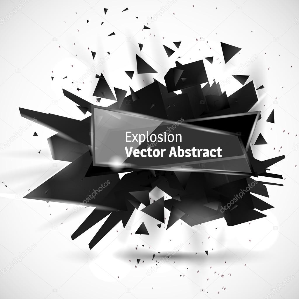 Vector illustration of an abstract explosion.