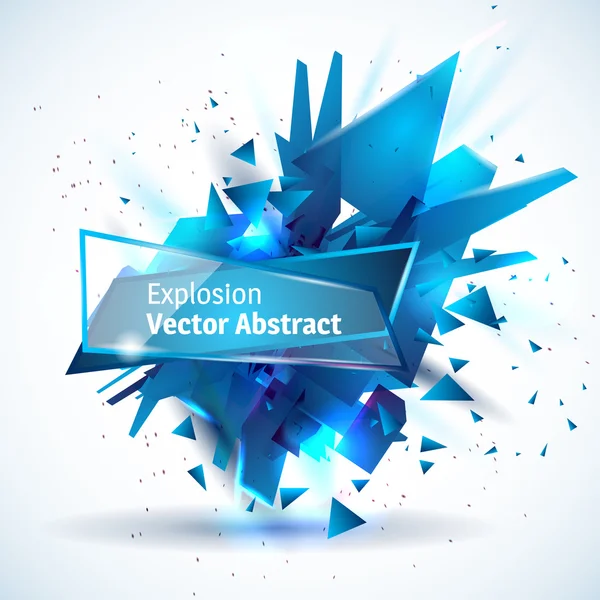 Illustration vectorielle d'une explosion abstraite . — Image vectorielle