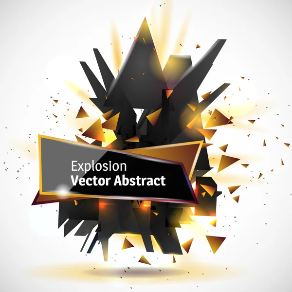 Vector illustration of an abstract explosion. — Stock Vector