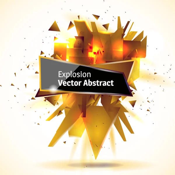 Vektor illustration av en abstrakt explosion. — Stock vektor