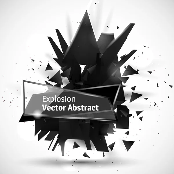 Ilustração vetorial de uma explosão abstrata . —  Vetores de Stock