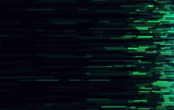 Vector glitch pe un fundal negru. Textura abstractă . — Vector de stoc