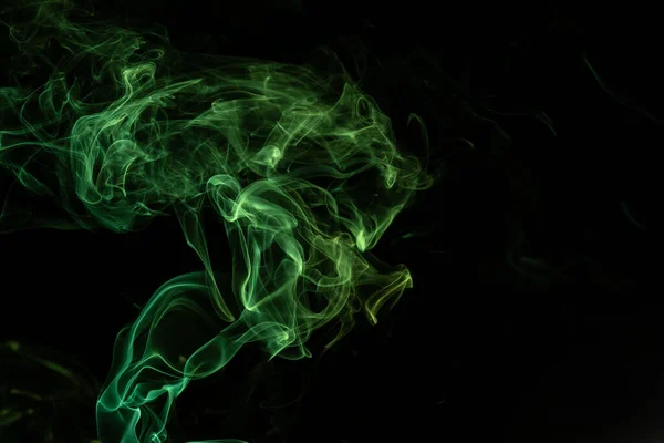 Losowe Kształty Kolorowego Dymu Wypalonego Kolorowym Błyskiem — Zdjęcie stockowe