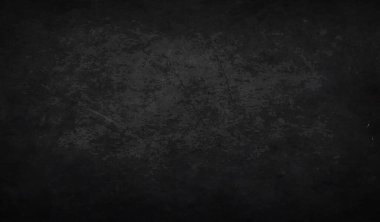 Koyu gri desenli arka plan. Beton ve çimentodan siyah bir levha. Duvar kağıdı kırsal yüzey. Web sitesi için grafik ögesi. Mesaj için yer var. Gerçekçi vektör illüstrasyonu