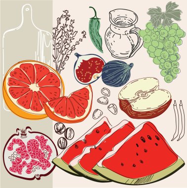 Karpuz ve bazı diğer meyveler