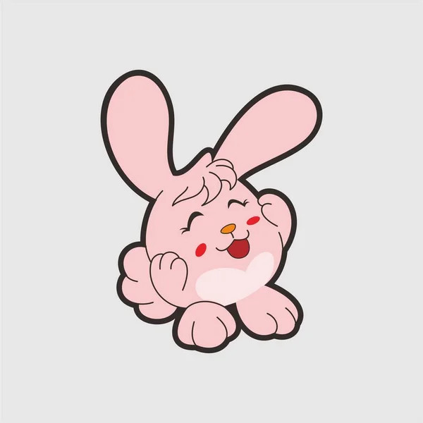 Cute Rabbits Cartoons Design Character Illustration — Stock Photo, Image