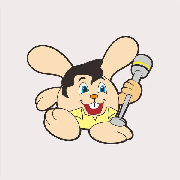 Lindos Conejos Dibujos Animados Diseño Ilustración Personajes —  Fotos de Stock