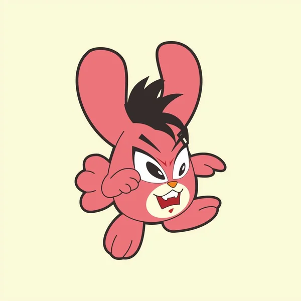 Cute Rabbits Cartoons Design Character Illustration — Stock Photo, Image