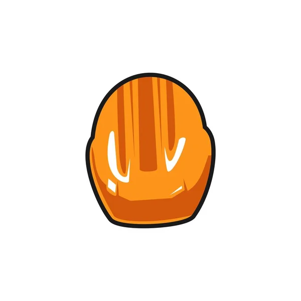 오렌지 안전모 안전의 아이콘 — 스톡 사진