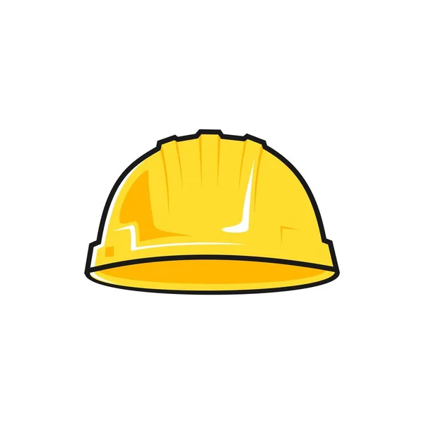 Yellow Safety Helmet Industrial Security Safety Icon — Stock Photo, Image