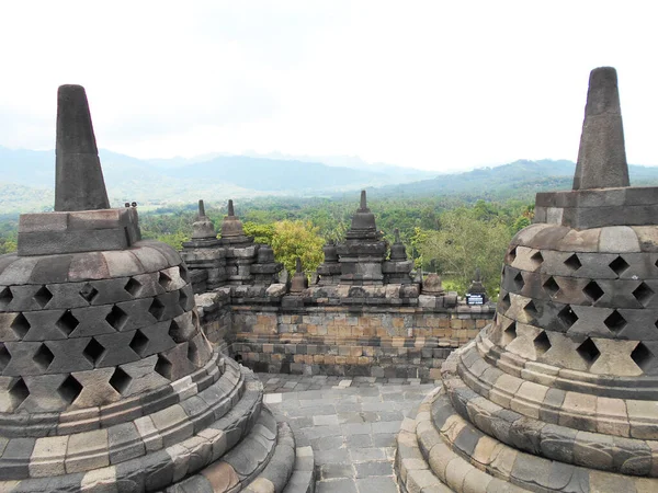 Stupa Templo Borobudur Indonésia Lugar Histórico História Lenda Lugares Budistas — Fotografia de Stock