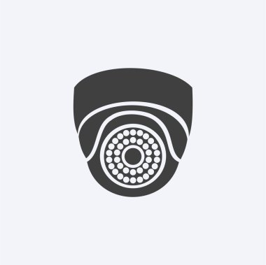 cctv camera icon. flat sign, solid pictogram isolated on white,symbol logo illustration.
