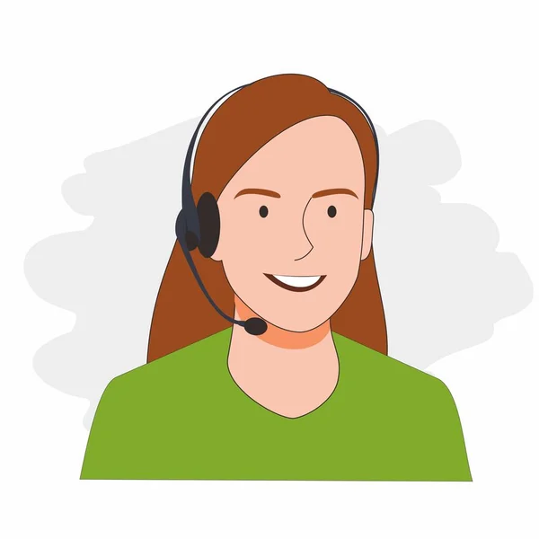 Business Woman Taking Call His Client Flat Design Illustration — Διανυσματικό Αρχείο