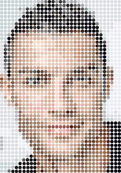 Ronaldo Dotted Vector Illustration — стоковий вектор