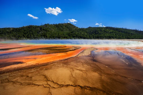 Grand Prismatic Spring en yellowstone Estados Unidos — Foto de Stock