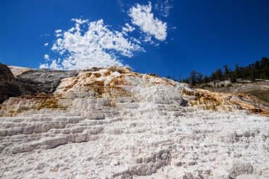 Höyüğün Teras, mamut Hot Springs alan Yellowstone Milli Parkı, ABD