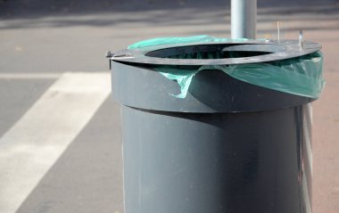 Günışığı Şehir Çöp Kutusu Arkaplanı