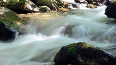 Rocky Nehri Su Akımı Arkaplanı