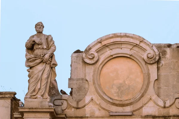Statua barocca siciliana — Foto Stock