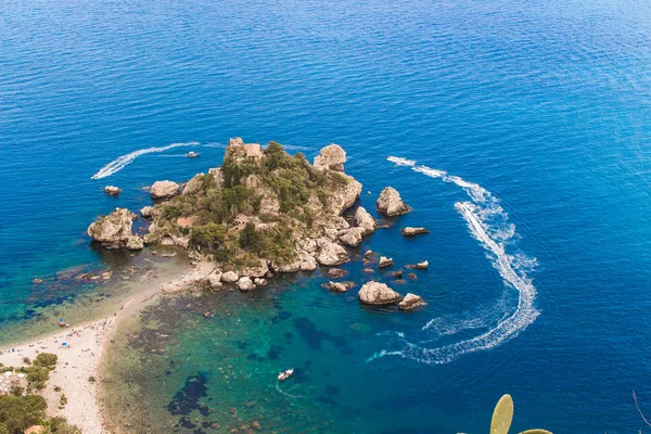 Itálie letecký pohled na ostrov — Stock fotografie