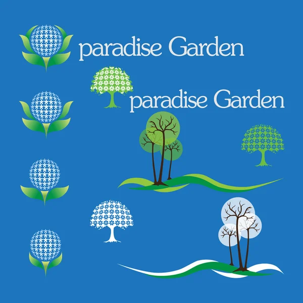 Paradise Garden — Διανυσματικό Αρχείο