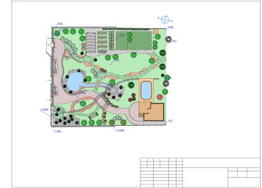 Bahçe arazi planı