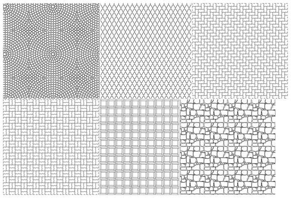 Die Beschaffenheit von Pflasterplatten — Stockvektor