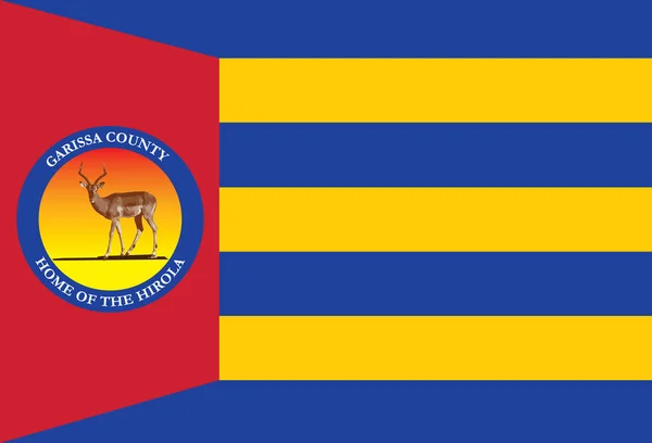 Bandiere Della Contea Del Kenya — Vettoriale Stock