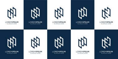 Soyut monogram N demeti ve harf rastgele kombinasyonları. İş, ilham, teknoloji, lüks tasarım şablonu için sembol. Premium Vektörü