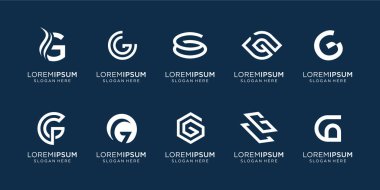 Lüks, ilham, soyut iş dünyası için G harfi ilham kaynağı. Premium Vector.