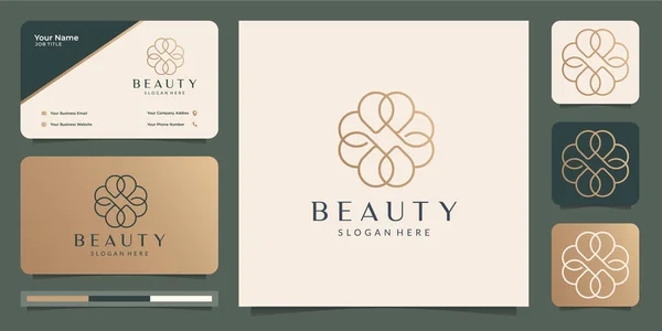 Güzel minimalist çiçek logosu. İnce, doğa, gül, vektör, renk, cilt bakımı, güzellik. Premium vektörü
