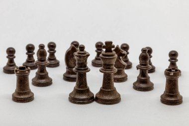 Bazı satranç taşları.