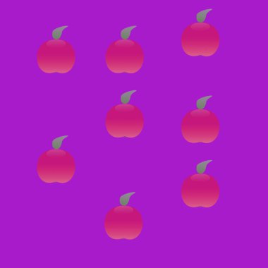 Gri arkaplanda kırmızı elmalar