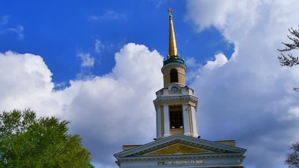 Cattedrale di Spaso-Preobrazhensky a Dnepropetrovsk — Video Stock