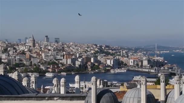 Το Golden Horn Bay. Κωνσταντινούπολη — Αρχείο Βίντεο