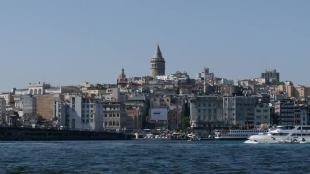 Золотой Рог. Стамбул . — стоковое видео