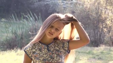 romantik genç kız.