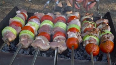 Barbekü ızgara et.