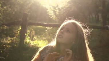 romantik genç kız.